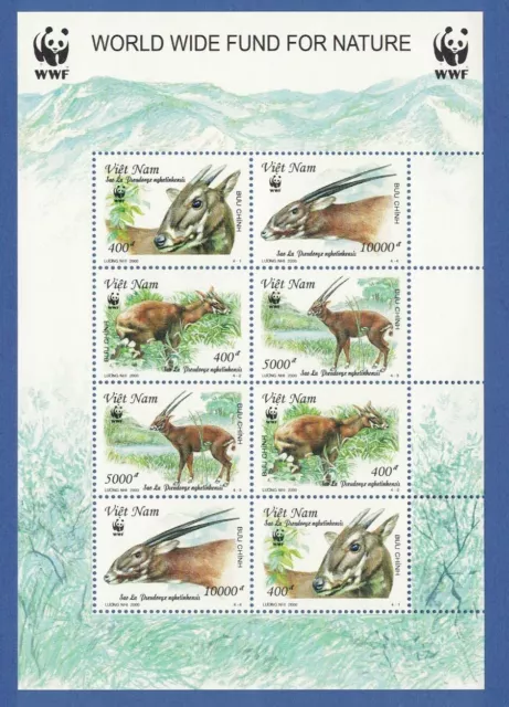 Vietnam Kleinbogen 2000 WWF, Saola-Antilope