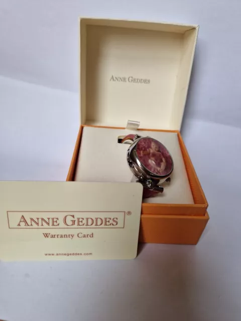 NEU und OVP Armband Uhr Anne Geddes Clare Pink in Original BOX Ungetragen 2