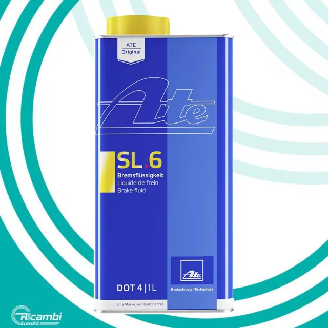 Ate Liquido Freni Olio Dot 4 Sl6 Latta 1 Litro Indicato Abs Ed Esp Freno 03.9901