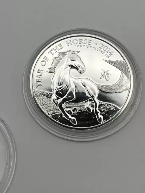 2014 1oz Royal Mint Lunar Year of the Horse 999 Fine Silver Bullion Coin Sigma T