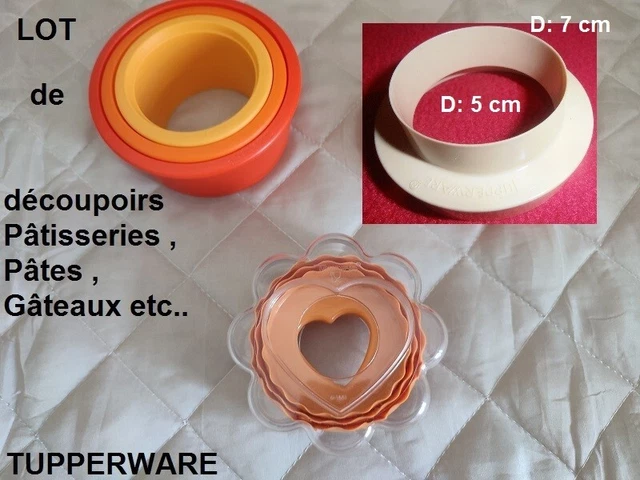 Lot De 3 Emporte-pièces Ronds Tupperware - Neufs (occasion, Comme Neufs)