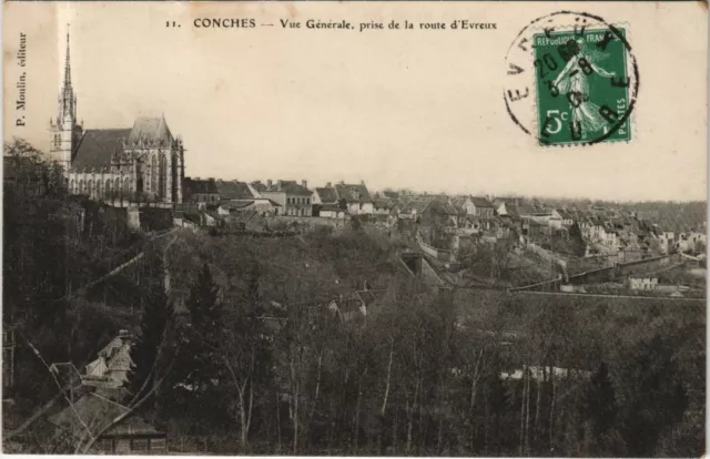 CPA CONCHES-en-OUCHE General View taken from the Route d'Evreux (1160754)