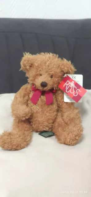 ⭐ Russ Berrie Jean- Claude Bear - Plüschtier Für Sammler Neu OVP Teddybär