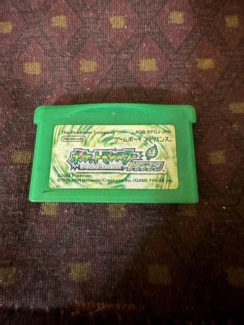 POKEMON LEAF GREEN GBA Nintendo Gameboy Advance Japanese Cartridge