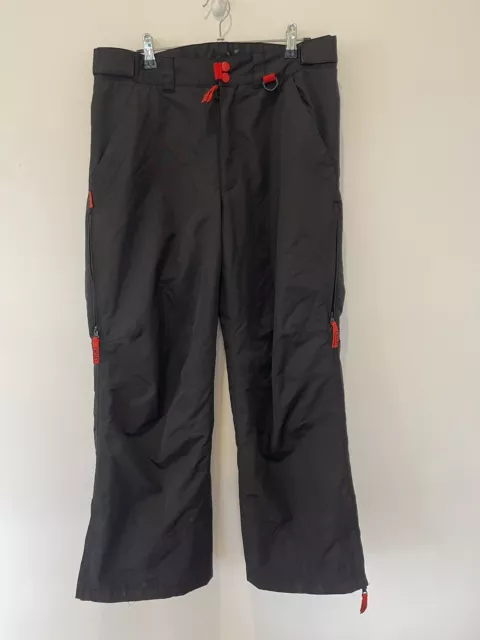 CHUTE Alpine Equipment Mens Snow Weather Pants Size M Zip Air Vents Black