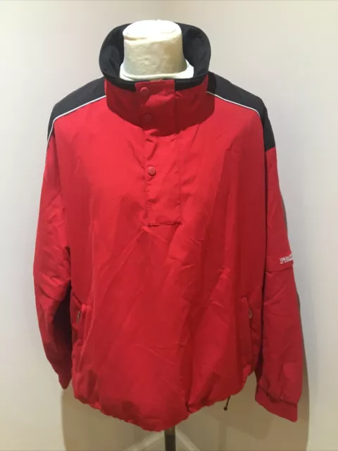 Mens Proquip Jacket Size XL Qtr Zip Pullover Rain Golf Jacket Red Active Jacket