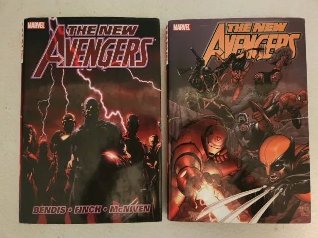 The New Avengers Vol 1 & 2 Oversized Hardcover Bendis Issues #1-20