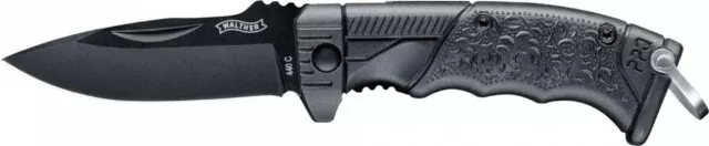 Walther PPQ 5.0769 Micro Mini Outdoor Taschen Messer Knife klein kompakt schwarz