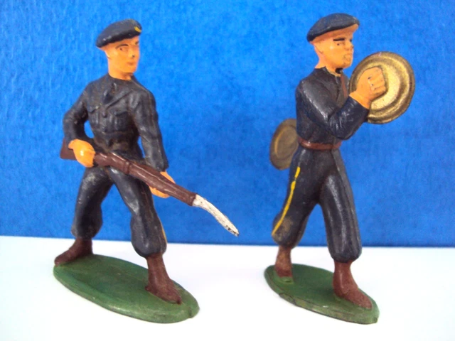 Lot De 6 Soldats En Plomb – Chasseurs Alpins – Jouets Militaria (réf. 18500)