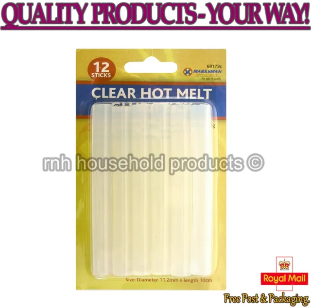 12Pc Glue Sticks Set 100Mm X 11Mm Quick Dry Strong Bond Hot Melt