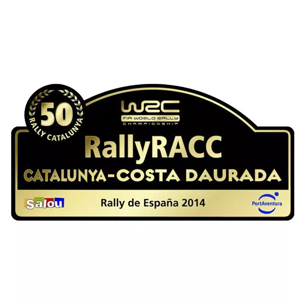 Pegatina Placa Fia Wrc Rallye De España 2014 Pr406