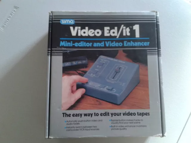 Edición de video 1. Mini editor y potenciador de video SIMA. Usado.