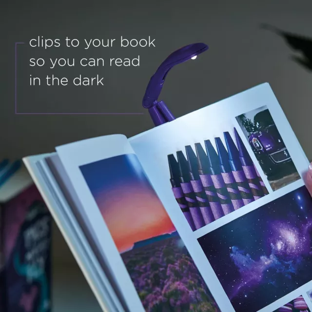 The Really Tiny Book Light In Purple - Personal Reading Light 3