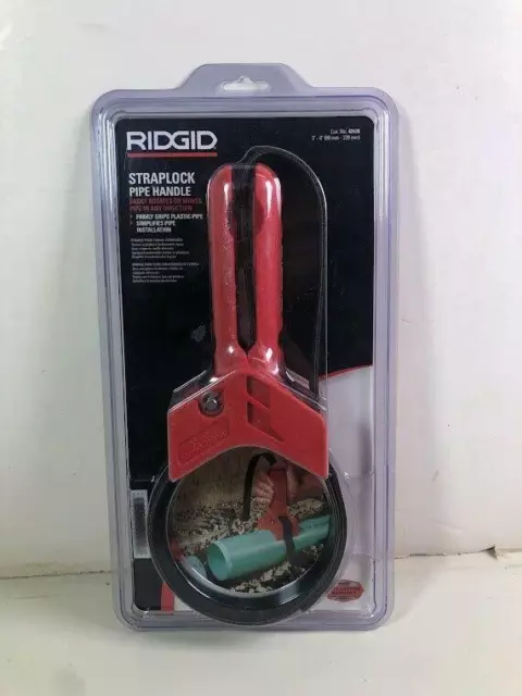 RIDGID 42478 STRAPLOCK Pipe Handle 7" Strap Wrench, Red