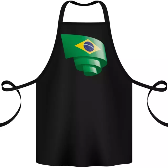 Gelockt Brasilien Flagge Brasilianisches Tag Fußball Baumwolle Schürze 100% Bio