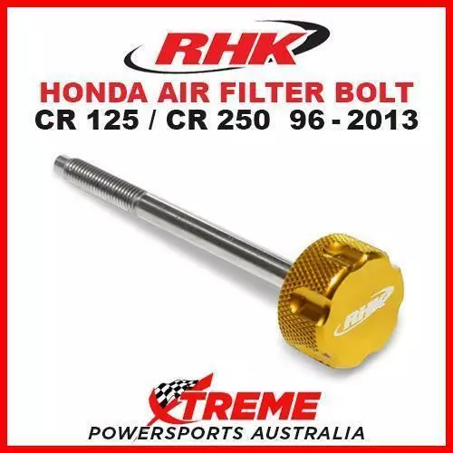 Rhk Mx Gold Air Filter Bolt Moto Honda Cr125 Cr250 Cr 125 250 1996-2013 Dirtbike