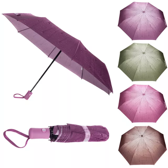 Auto Open Close Travel Windproof UV Protection Compact Folding Sun Rain Umbrella