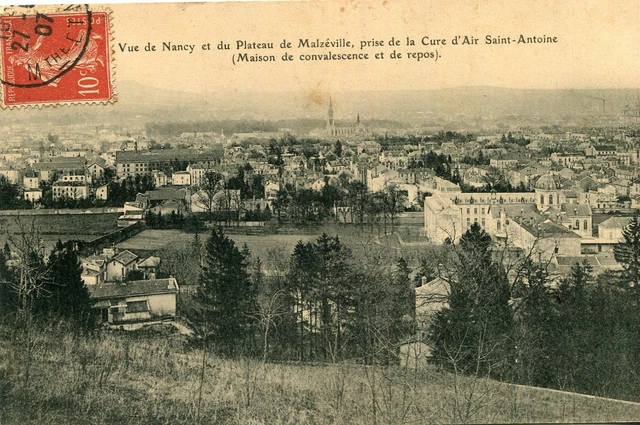 VUE DE NANCY et Plateau Malzéville prise de Cure Air Maison