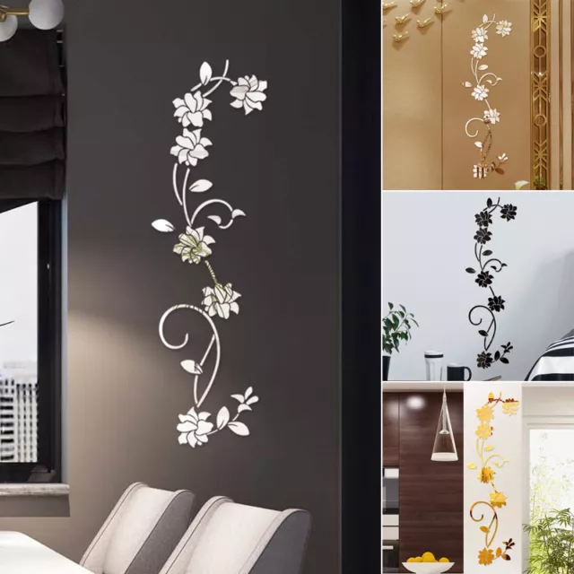 Flower Vine Fridge Waterproof Mural Decal Wall Sticker Removable DIY 30*100cm