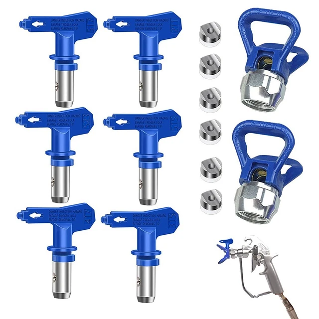 Wear-Resistant Reverse Spray Tips 6 Models Range 15-30cm Steel Airless