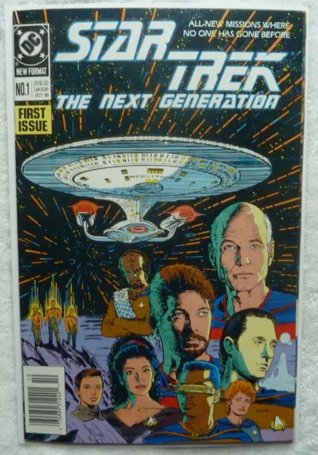 Star Trek The Next Generation #1 (DC Comics, 1989), VF-