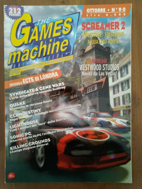 RIVISTA VIDEOGIOCHI TGM THE GAMES MACHINE N. 90 Ottobre 1996 EUR 8,00 ...