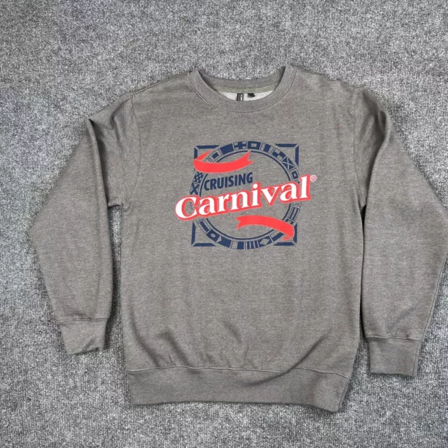 Carnival Cruising Pullover Sweatshirt Adult Small S Gray Cruise Long Sleeve