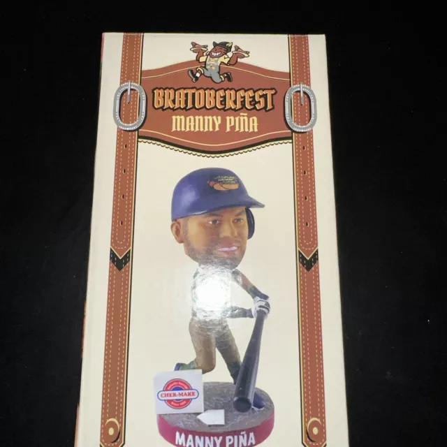 MANNY PINA 2021 Bobblehead TIMBER RATTLERS SGA Milwaukee Brewers BRATOBERFEST