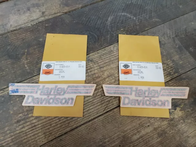 NOS PAIR OF Harley Davidson saddlebags fairing tank decal PN 14050 ...