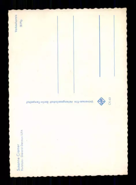 Susanne Cramer UFA Postkarte 50er Jahre CK-63 + P 2700 2