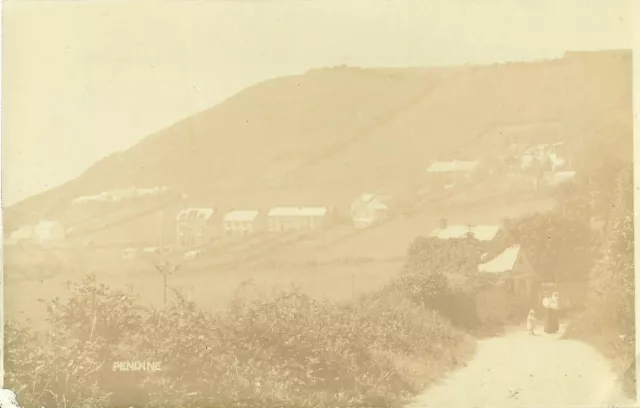 Pendine Village C1920 Real Photo Postcard