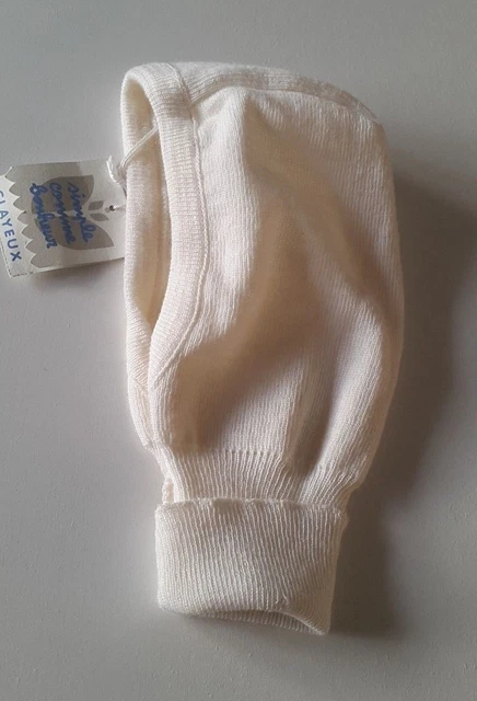 Bonnet Bébé Clayeux Laine Mélangée Crème - Taille 6 Mois (67cm) - Neuf Avec étiquettes