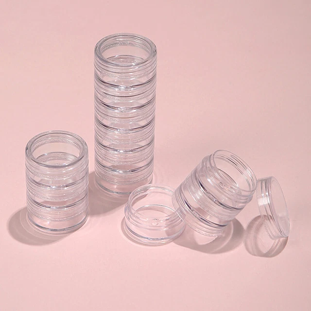 Multilayer Clear Plastic Small Box Jewelry Storage Organizer Container Holder