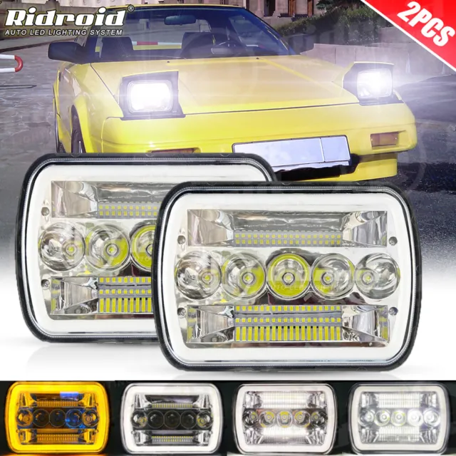 7x6/5x7 LED Headlight Hi/Lo Beam DRL For Toyota Celica 1982-1993 MR2 1985-1995