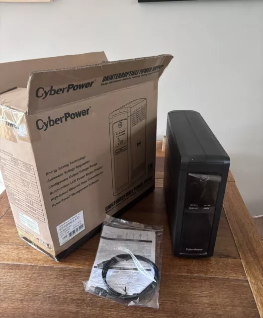 CyberPower VP1200EILCD 1200va/720w Tower UPS 8xIEC Outlets and AV - With Cables