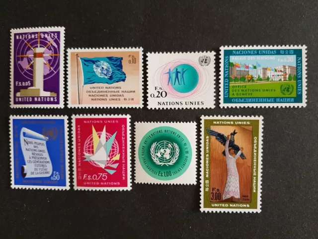 Briefmarken uno genf, postfrisch, Jahrgang 1969.