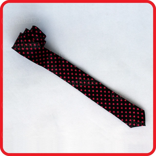 Love Heart Hearts Skinny Necktie Tie-Wedding-Valentine-Bride Groom-Lover-Costume