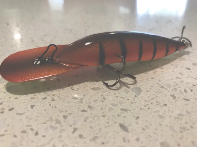 COLLECTABLE VINTAGE TIMBER John Bennett Wide Body fishing lure. Redfin  $39.00 - PicClick AU
