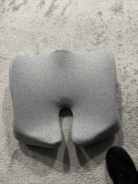 Cushion Lab Extra Dense Seat Pillow Ergonomic Firm gray