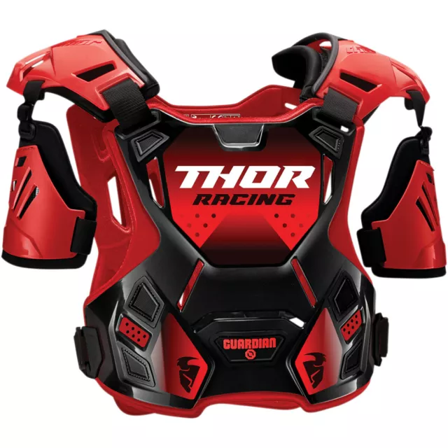 Thor Guardian Coraza Protector de Pecho MX Enduro Motocross Negro Rojo 2