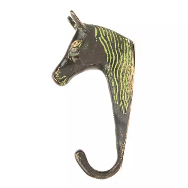 Antique Brass Horse Head Wall Hooks Hangers Holder Hanging Coat Towel Clothes