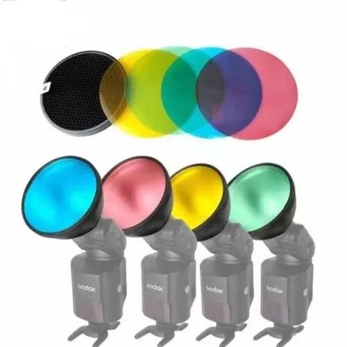 Godox AD-S11 Color Gel Pack Reflector + Grid  f Godox AD200PRO AD200 AD360 II