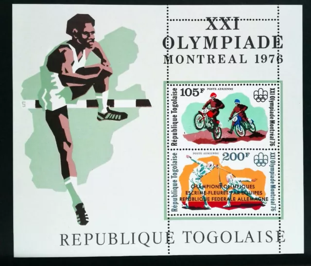 Togo 1976 Medal Winners Of Olympic Games - Montreal, Kanada Block Neu MNH Q4b