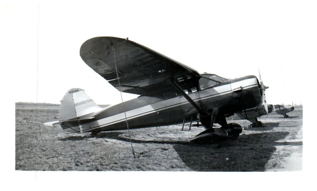 Stinson Reliant Gullwing Airplane Aircraft Vintage Photograph 5x3.5" N16186