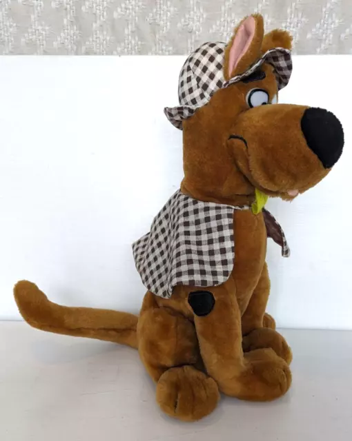 Scooby Doo 15" Plush - Hanna Barbara 1998 Sherlock Holmes Detective Play By Play