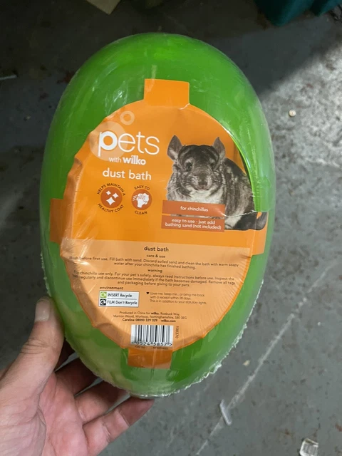 Pet Chinchilla Gerbil Hamster Dust Sand Bath - Cage Cleaning