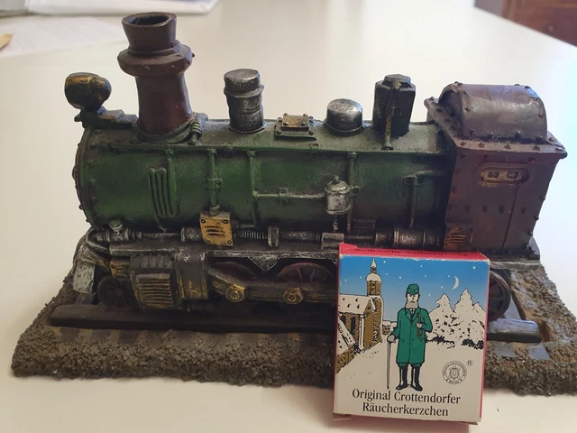Lokomotive mit original Crottendorfer Räucherkerzen
