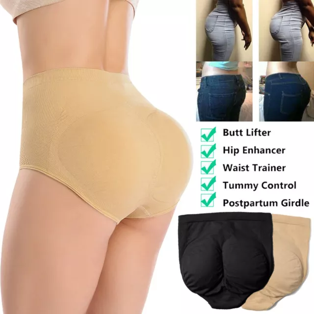 Bum Pants Hip Enhancer Shaper Padded Panty Butt Lifter Booty Boyshorts Underwear