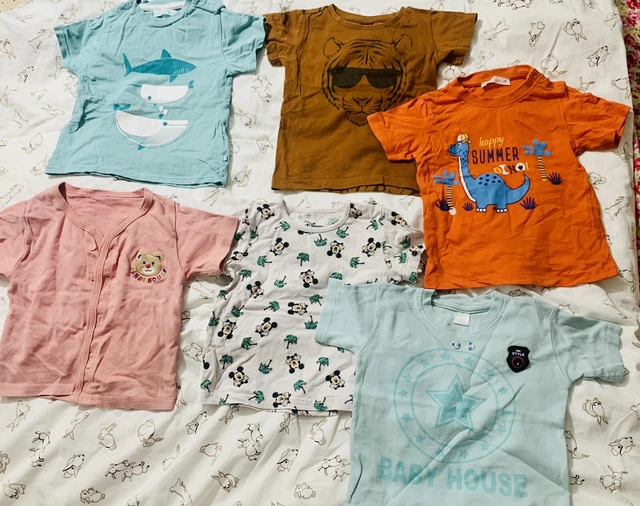 6x baby boy bundle 9-12 months summer half sleeve t-shirt