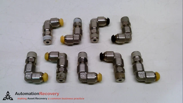 Parker C63Pb4-1/8  Elbow Fittings, Size: 4Mm X 1/8",, See Desc #227444